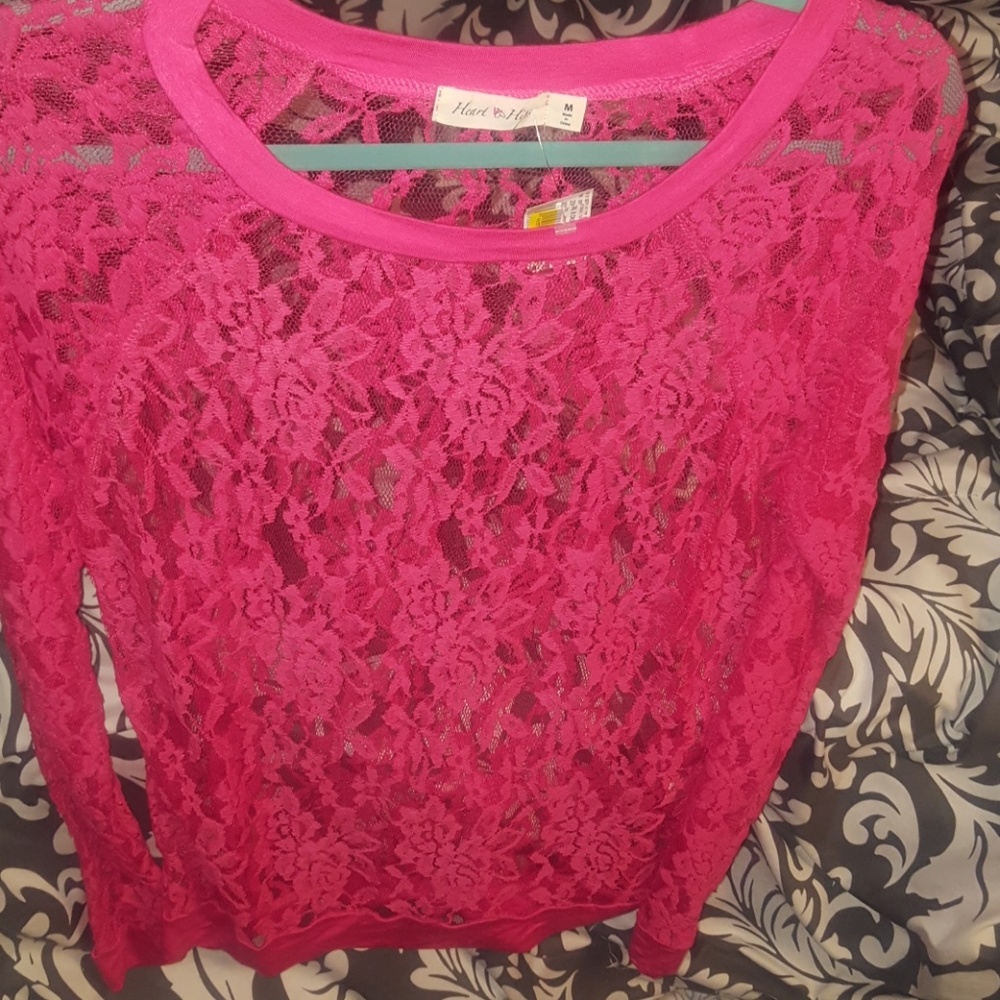 Heart & Hips Laced long sleeve top